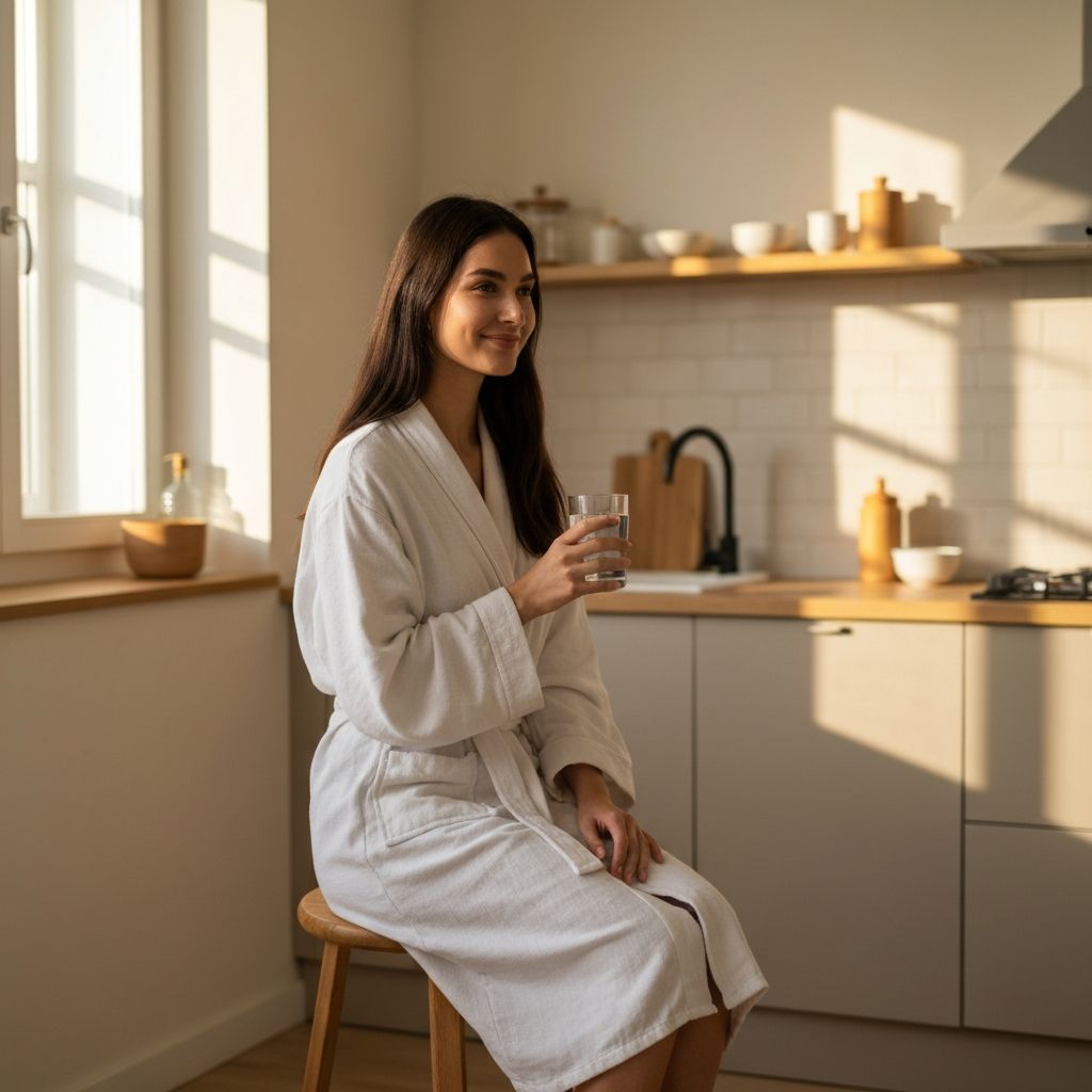 Peaceful morning routine with calm preparation